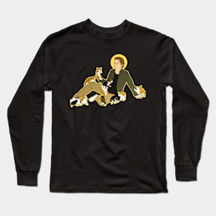 Gabriel with corgis Long Sleeve T-Shirt